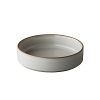 Bord Japan hoog, white/grey, Ø 15 cm