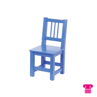 Kinderstoel hout 1-4 jaar, blauw